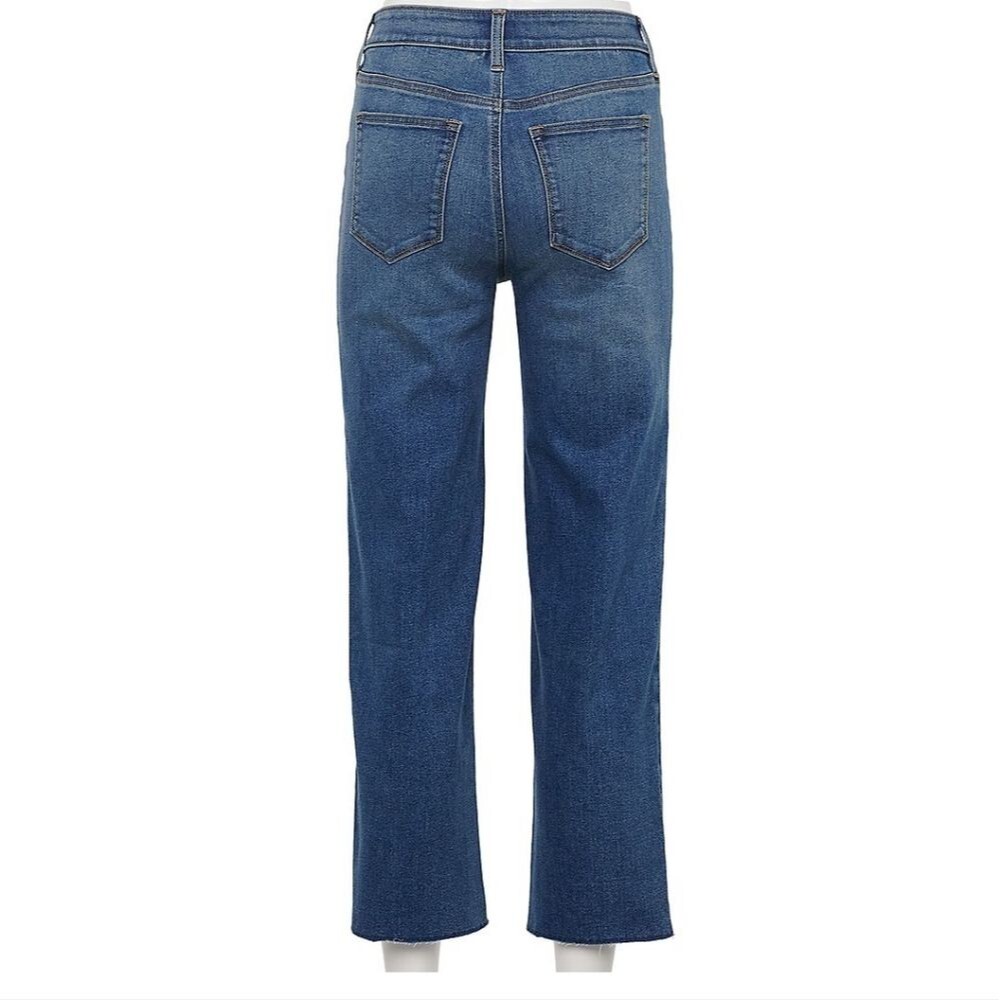 Women's Sonoma Good for Life High Waisted Straight-Leg Crop Jeans Size 4 - Picture 2 of 5